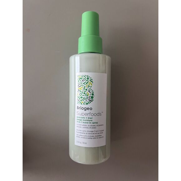 New Briogeo Avocado Kiwi Mega Moisture 3-in-1 Leave in Spray Hair Conditioner - Picture 3 of 4